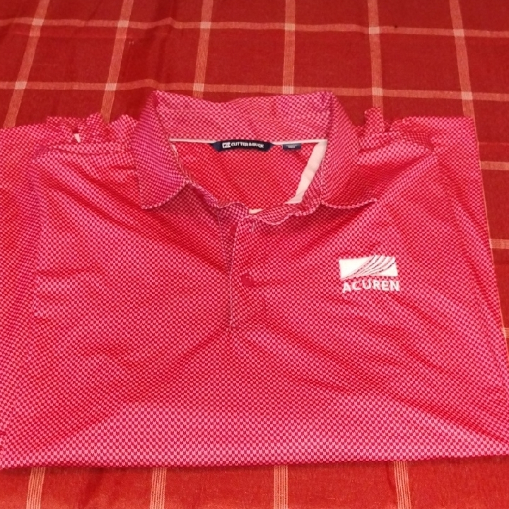 Vibrant Red/Pink Cutter&Buck  Shirt for‎ Men Xxl